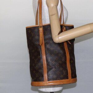 LOUIS VUITTON Monogram Bucket GM Shoulder Bag Vintage M42236 LV Auth 148368